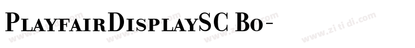 PlayfairDisplaySC Bo字体转换